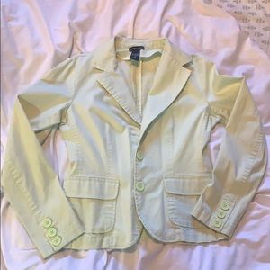 Blazer - pastel/lime green.